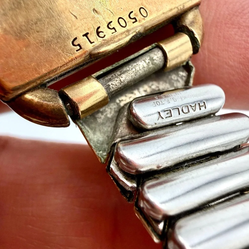Bulova Mens Tank Watch 10AX 21 Jewel 10K‎ Gold Filled Working Broken Crown